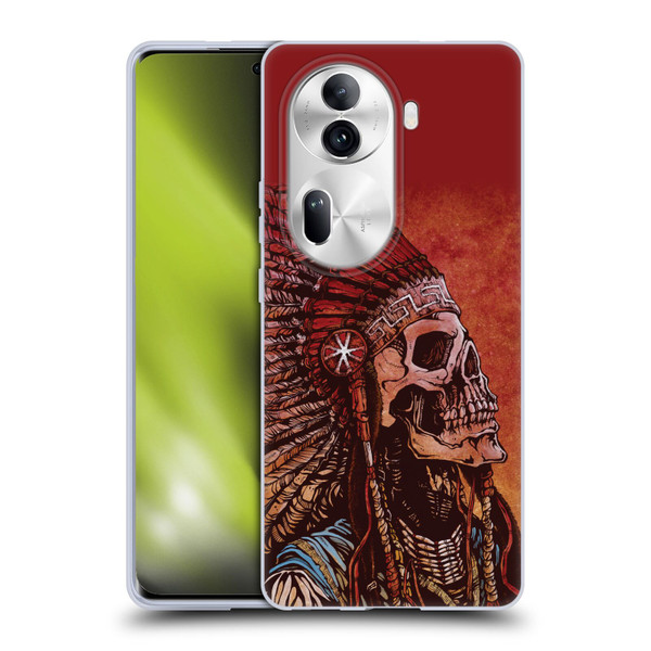 David Lozeau Colourful Grunge Native American Soft Gel Case for OPPO Reno11 Pro