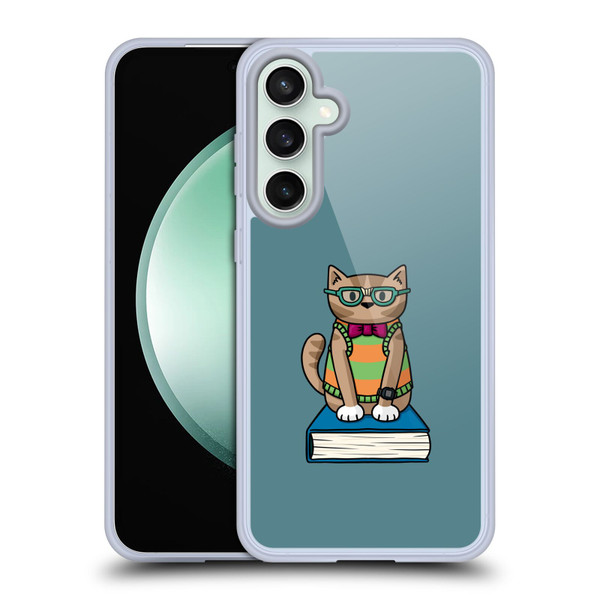Beth Wilson Doodlecats Nerd Soft Gel Case for Samsung Galaxy S23 FE 5G