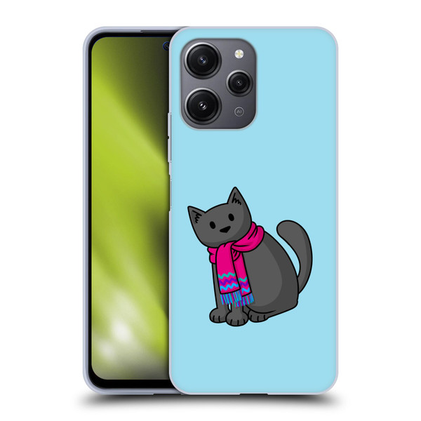 Beth Wilson Doodlecats Cold In A Scarf Soft Gel Case for Xiaomi Redmi 12