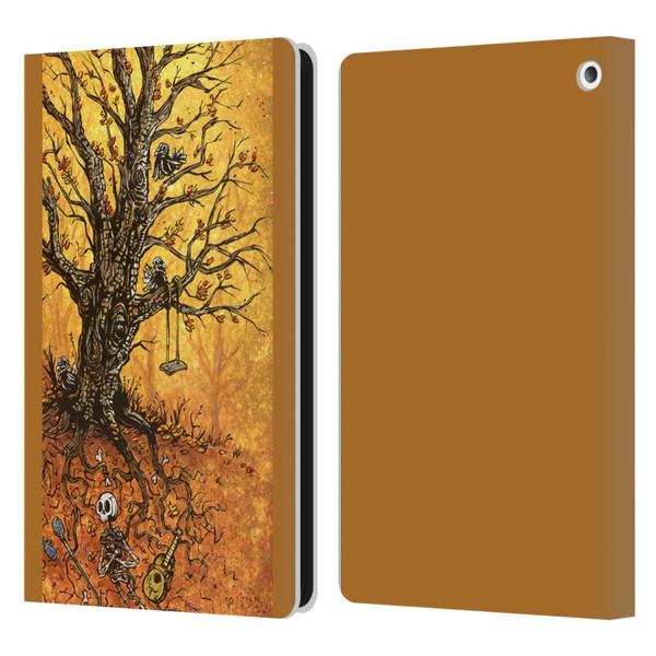 David Lozeau Colourful Art Tree Of Life Leather Book Wallet Case Cover For Amazon Fire HD 8/Fire HD 8 Plus 2020