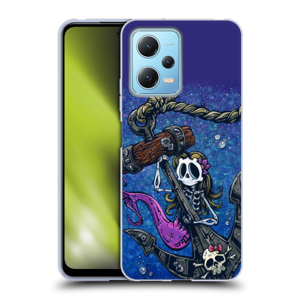 David Lozeau Colourful Grunge Mermaid Anchor Soft Gel Case for Xiaomi Redmi Note 12 5G