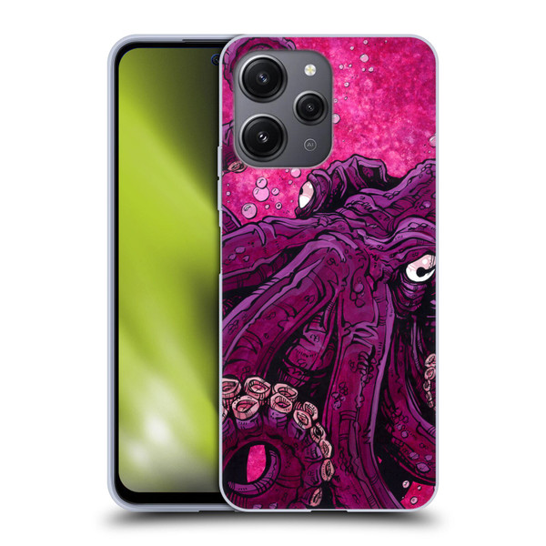 David Lozeau Colourful Grunge Octopus Squid Soft Gel Case for Xiaomi Redmi 12