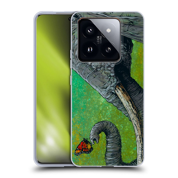 David Lozeau Colourful Grunge The Elephant Soft Gel Case for Xiaomi 14 Pro