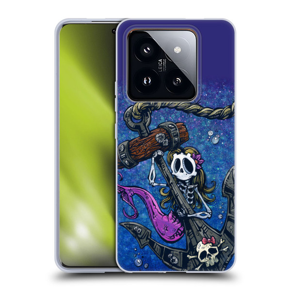 David Lozeau Colourful Grunge Mermaid Anchor Soft Gel Case for Xiaomi 14 Pro