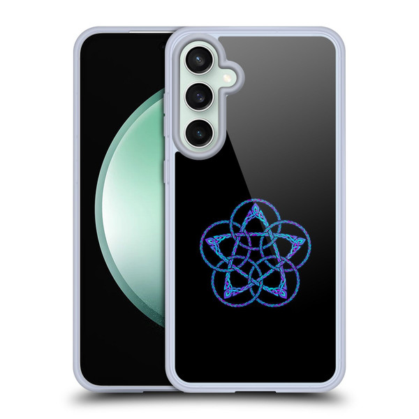 Beth Wilson Celtic Knot Stars Blue & Purple Circles Soft Gel Case for Samsung Galaxy S23 FE 5G