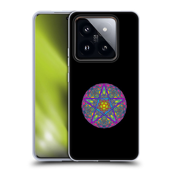 Beth Wilson Celtic Knot Stars Pagan Wicca Pentacle Soft Gel Case for Xiaomi 14 Pro