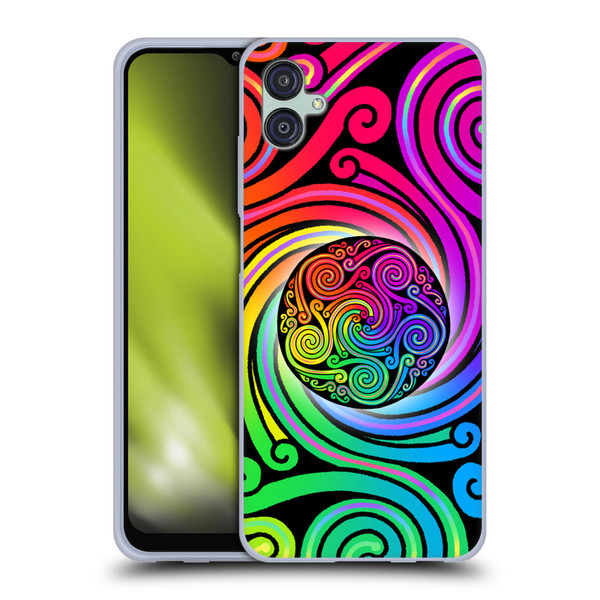 Beth Wilson Rainbow Celtic Knots Spirals Soft Gel Case for Samsung Galaxy M04 5G / A04e