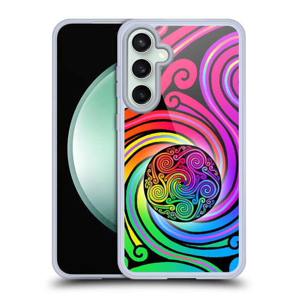 Beth Wilson Rainbow Celtic Knots Spirals Soft Gel Case for Samsung Galaxy S23 FE 5G
