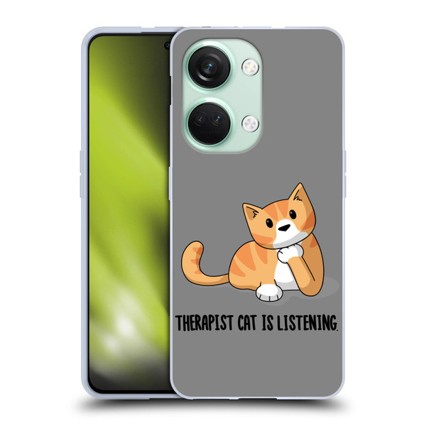 Beth Wilson Doodle Cats 2 Therapist Soft Gel Case for OnePlus Nord 3 5G