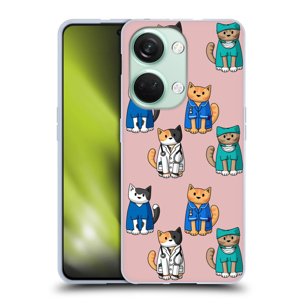 Beth Wilson Doodle Cats 2 Professionals Soft Gel Case for OnePlus Nord 3 5G