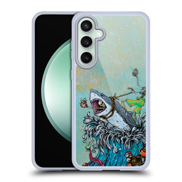 David Lozeau Colourful Art Surfing Soft Gel Case for Samsung Galaxy S23 FE 5G