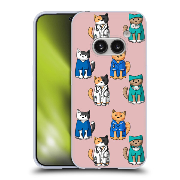 Beth Wilson Doodle Cats 2 Professionals Soft Gel Case for Nothing Phone (2a)