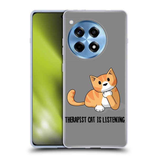 Beth Wilson Doodle Cats 2 Therapist Soft Gel Case for OnePlus 12R