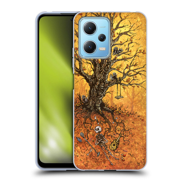 David Lozeau Colourful Art Tree Of Life Soft Gel Case for Xiaomi Redmi Note 12 5G