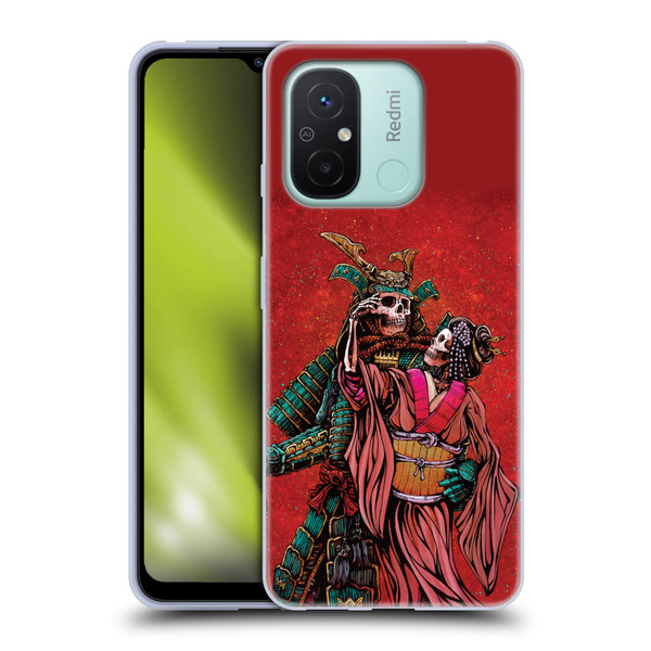 David Lozeau Colourful Art Samurai And Geisha Soft Gel Case for Xiaomi Redmi 12C