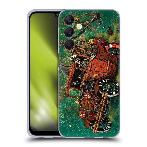 David Lozeau Skeleton Grunge Tiki Towing Soft Gel Case for Samsung Galaxy A25 5G