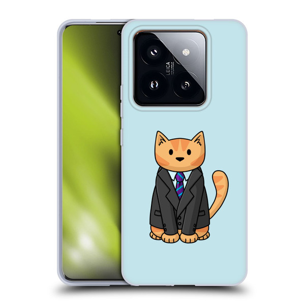 Beth Wilson Doodle Cats 2 Business Suit Soft Gel Case for Xiaomi 14 Pro