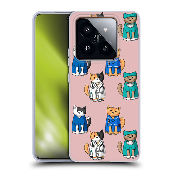 Beth Wilson Doodle Cats 2 Professionals Soft Gel Case for Xiaomi 14 Pro