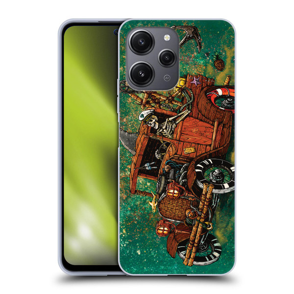 David Lozeau Skeleton Grunge Tiki Towing Soft Gel Case for Xiaomi Redmi 12