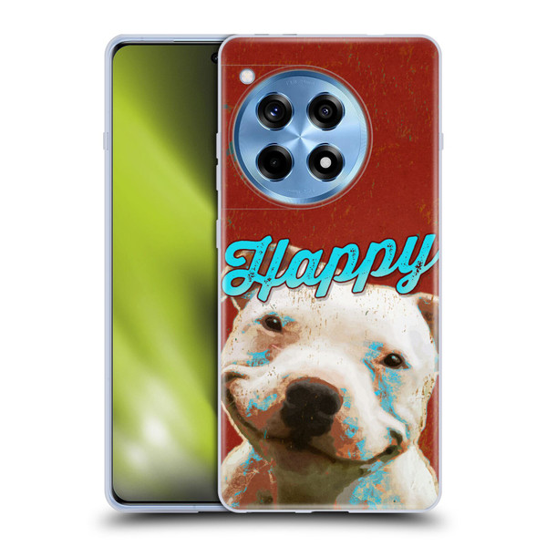 Duirwaigh Animals Pitbull Dog Soft Gel Case for OnePlus 12R