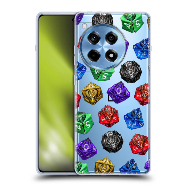 Stanley Morrison Art Six Dragons Gaming Dice Set Soft Gel Case for OnePlus 12R
