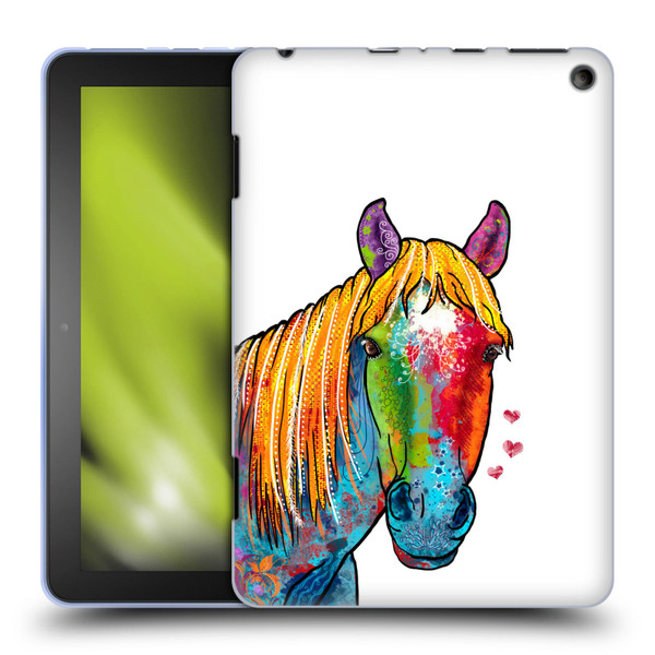Duirwaigh Animals Horse Soft Gel Case for Amazon Fire HD 8/Fire HD 8 Plus 2020