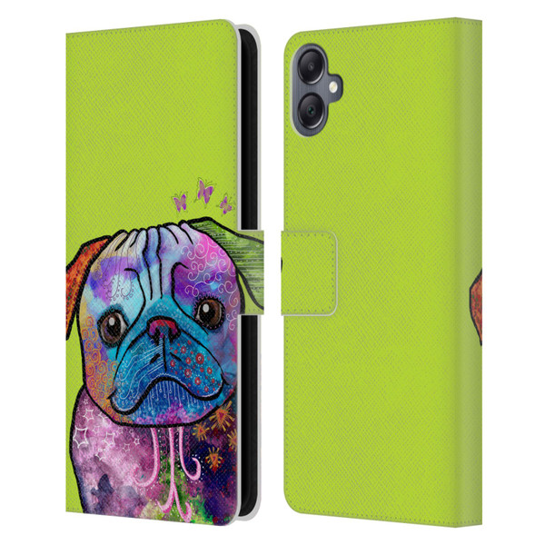 Duirwaigh Animals Pug Dog Leather Book Wallet Case Cover For Samsung Galaxy A05