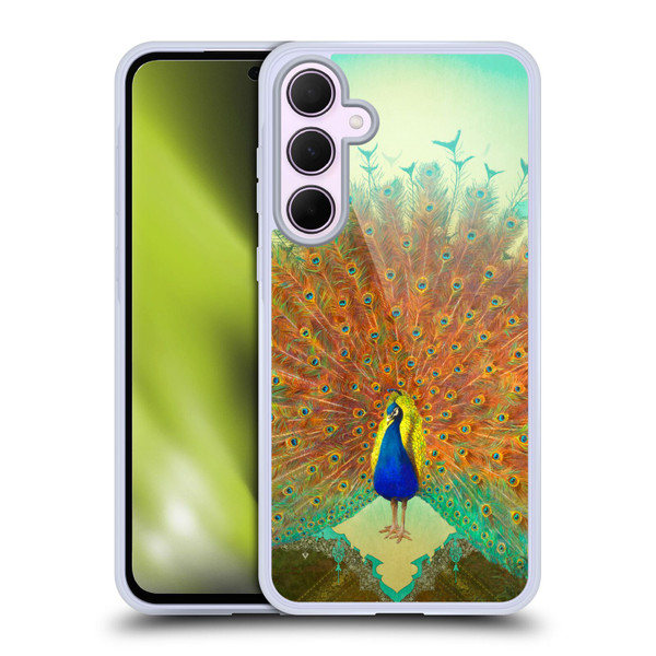 Duirwaigh Animals Peacock Soft Gel Case for Samsung Galaxy A35 5G