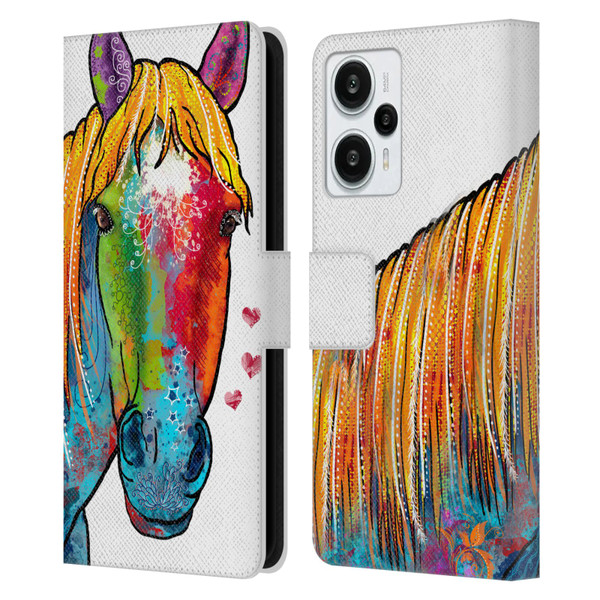 Duirwaigh Animals Horse Leather Book Wallet Case Cover For Xiaomi Redmi Note 12T