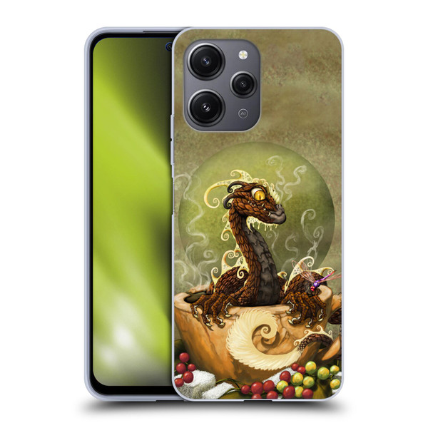 Stanley Morrison Art Brown Coffee Dragon Dragonfly Soft Gel Case for Xiaomi Redmi 12