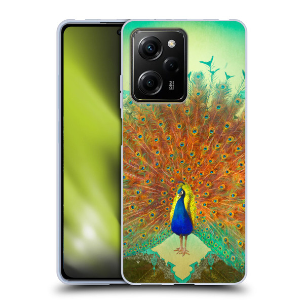 Duirwaigh Animals Peacock Soft Gel Case for Xiaomi Redmi Note 12 Pro 5G
