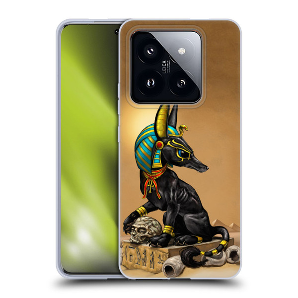 Stanley Morrison Art Egyptian Black Jackal Anubis Soft Gel Case for Xiaomi 14 Pro