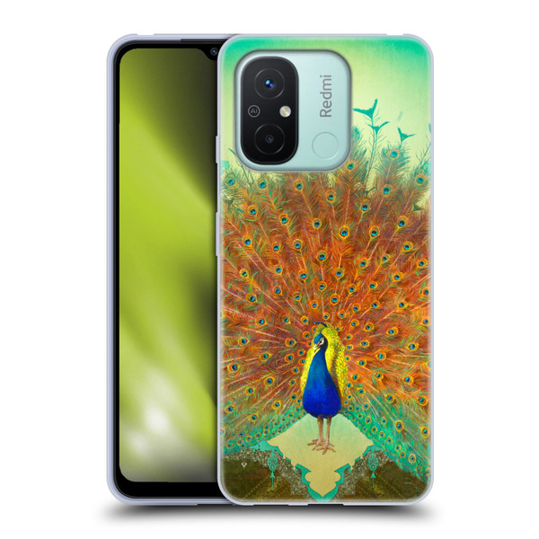 Duirwaigh Animals Peacock Soft Gel Case for Xiaomi Redmi 12C