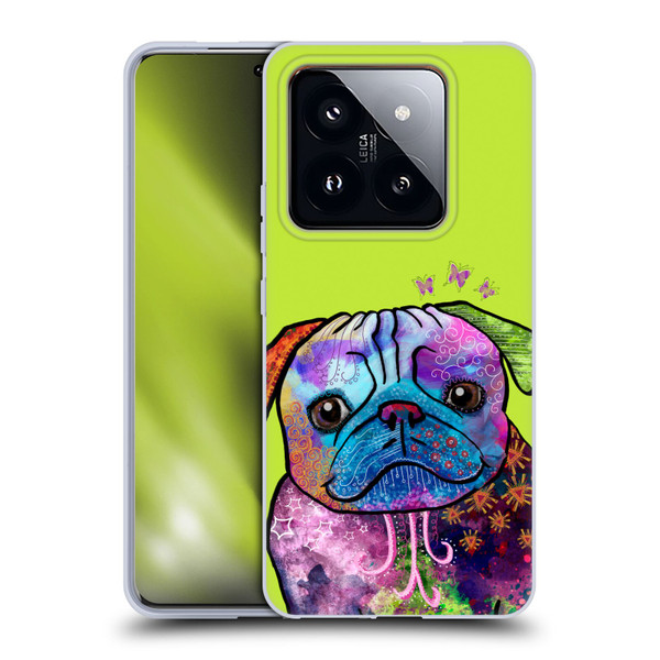 Duirwaigh Animals Pug Dog Soft Gel Case for Xiaomi 14 Pro