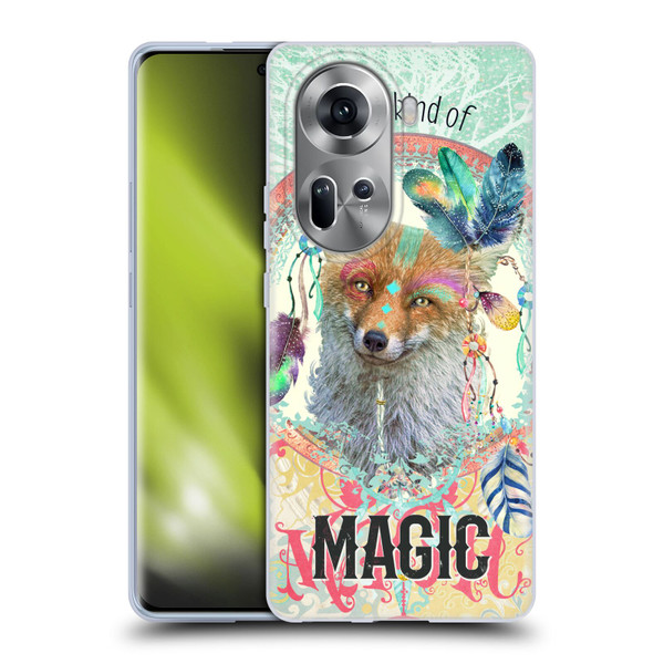 Duirwaigh Boho Animals Fox Soft Gel Case for OPPO Reno11