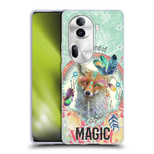 Duirwaigh Boho Animals Fox Soft Gel Case for OPPO Reno11 Pro