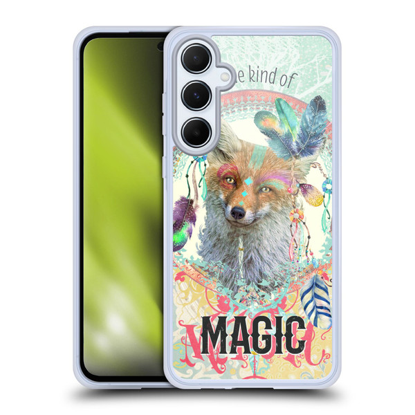Duirwaigh Boho Animals Fox Soft Gel Case for Samsung Galaxy A55 5G