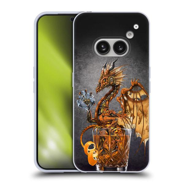 Stanley Morrison Dragons Gold Steampunk Drink Soft Gel Case for Nothing Phone (2a)