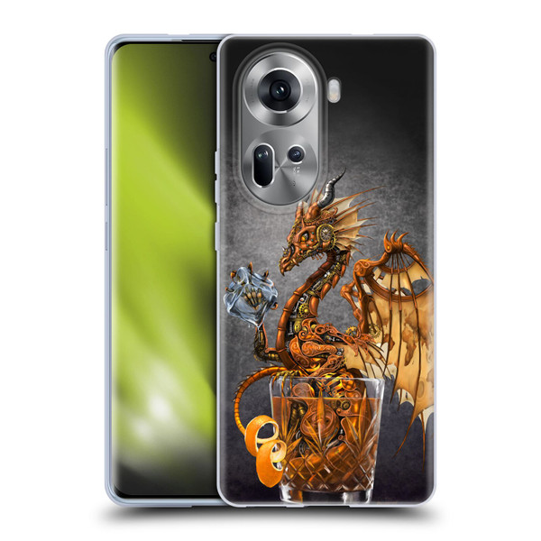 Stanley Morrison Dragons Gold Steampunk Drink Soft Gel Case for OPPO Reno11