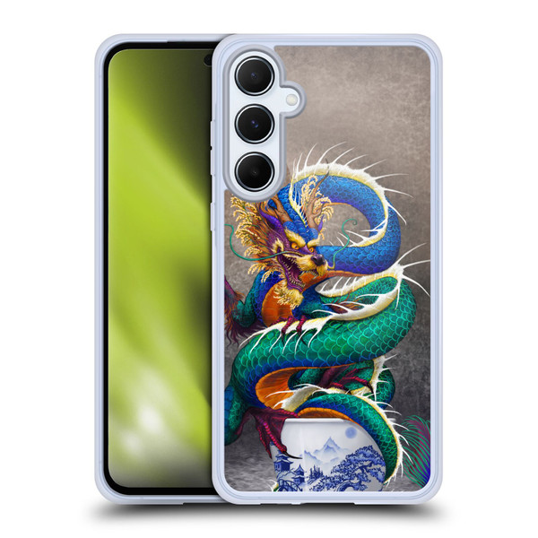 Stanley Morrison Dragons Asian Sake Drink Soft Gel Case for Samsung Galaxy A55 5G