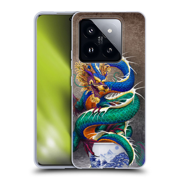 Stanley Morrison Dragons Asian Sake Drink Soft Gel Case for Xiaomi 14 Pro