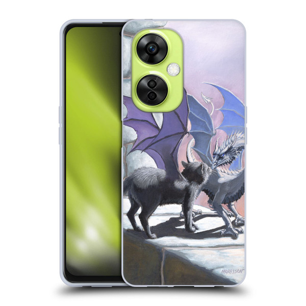 Stanley Morrison Dragons 2 Black Winged Cat Soft Gel Case for OnePlus Nord CE 3 Lite 5G