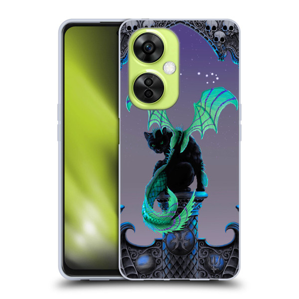 Stanley Morrison Dragons 2 Gothic Winged Cat Soft Gel Case for OnePlus Nord CE 3 Lite 5G