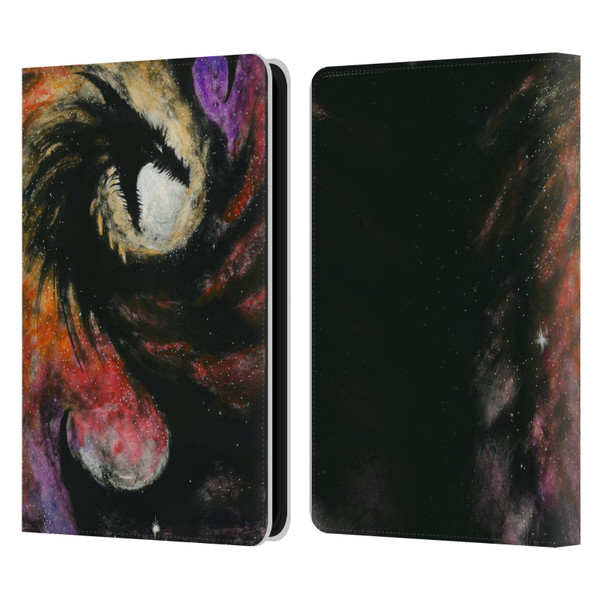 Stanley Morrison Dragons 3 Swirling Starry Galaxy Leather Book Wallet Case Cover For Amazon Kindle 11th Gen 6in 2022