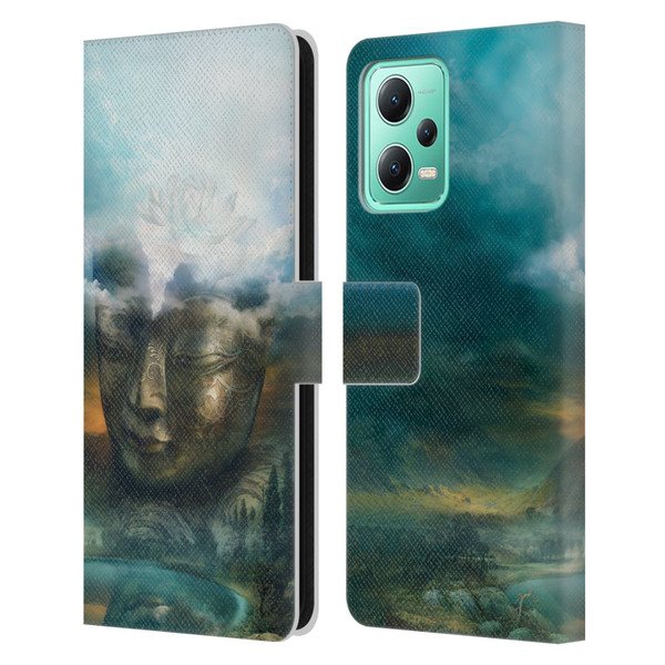 Duirwaigh God Buddha Leather Book Wallet Case Cover For Xiaomi Redmi Note 12 5G