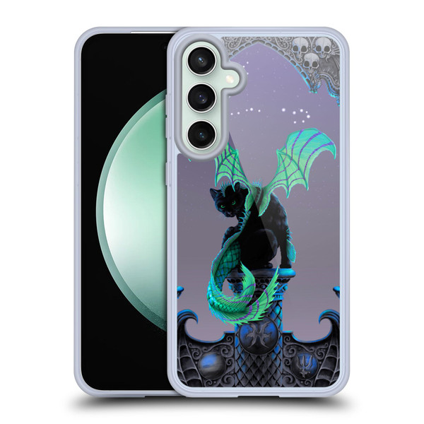 Stanley Morrison Dragons 2 Gothic Winged Cat Soft Gel Case for Samsung Galaxy S23 FE 5G