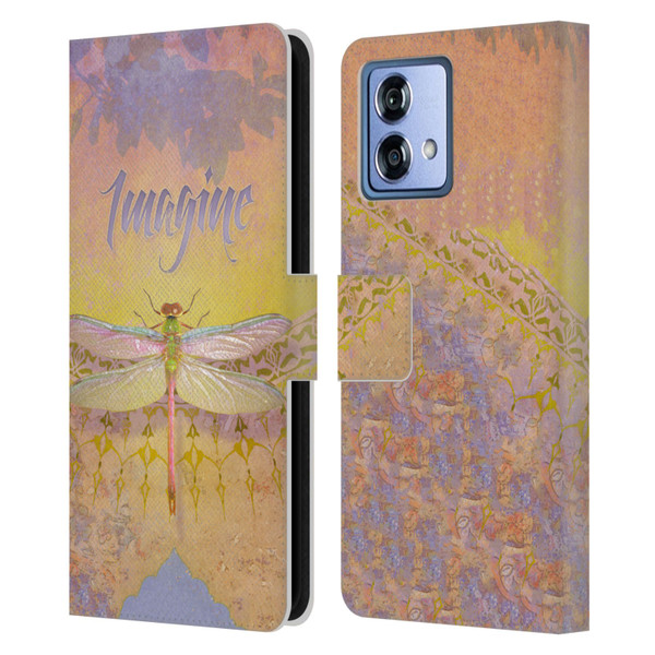 Duirwaigh Insects Dragonfly 2 Leather Book Wallet Case Cover For Motorola Moto G84 5G