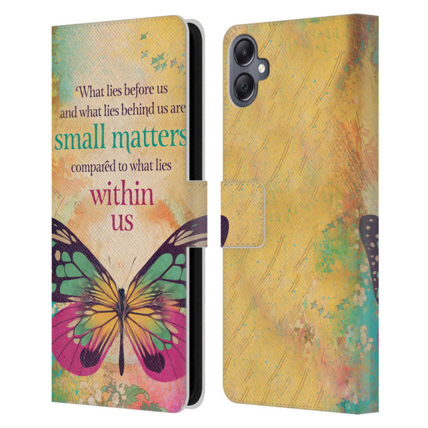 Duirwaigh Insects Butterfly 2 Leather Book Wallet Case Cover For Samsung Galaxy A05