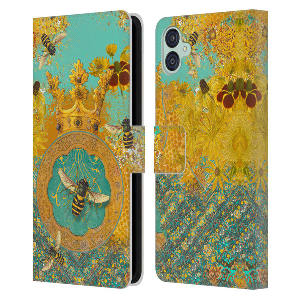 Duirwaigh Insects Bee Leather Book Wallet Case Cover For Samsung Galaxy M04 5G / A04e