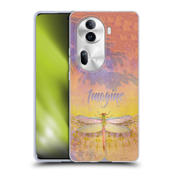 Duirwaigh Insects Dragonfly 2 Soft Gel Case for OPPO Reno11 Pro